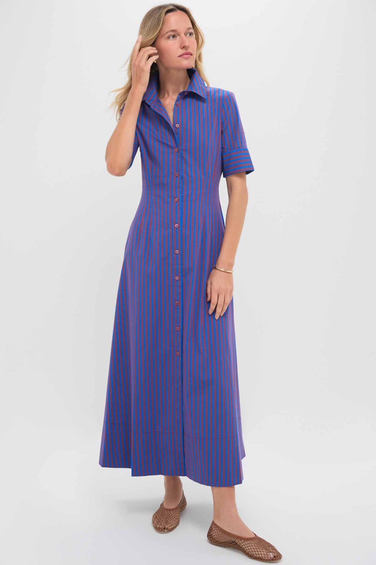 Atlas Stripe Joan Dress | STAUD Atlas Stripe Joan Dress | STAUD