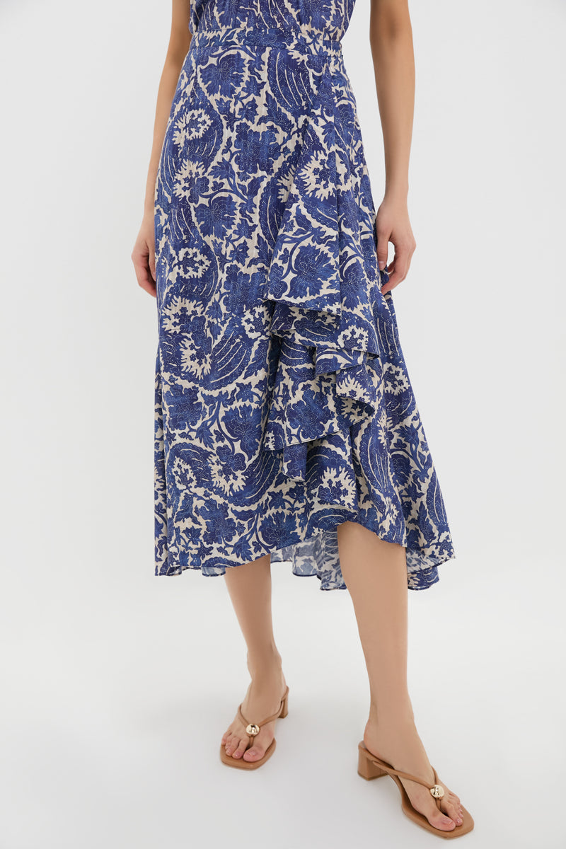 Ocean Sabina Faux Wrap Skirt