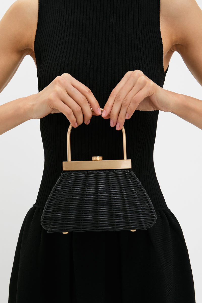 Black Estelle Top Handle