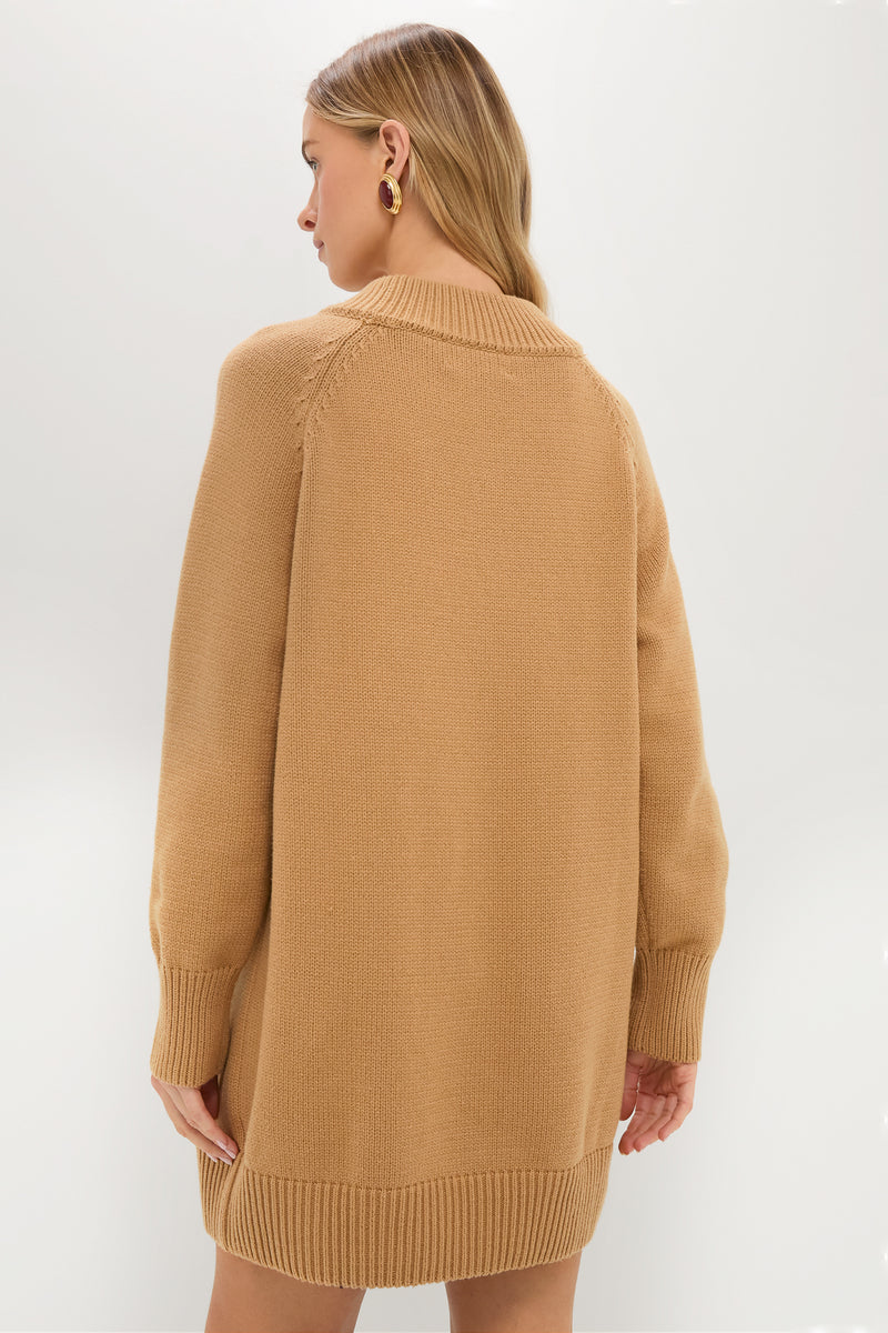Heavyweight Camel Kristen Sweater Dress