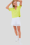 Citron Cropped Caroline Polo