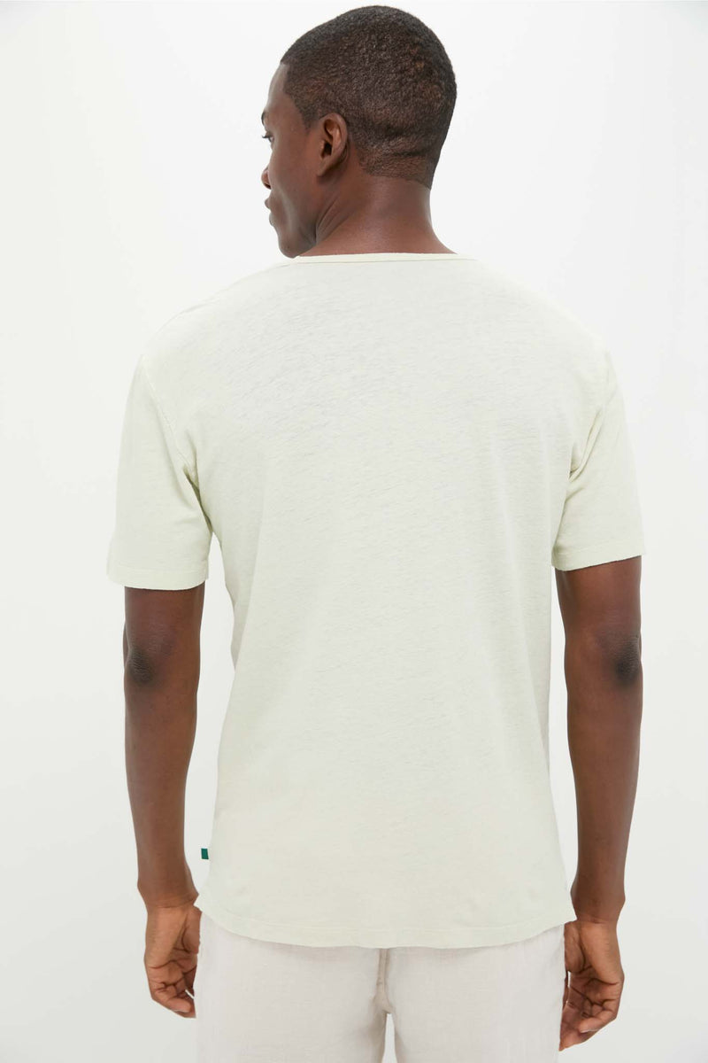 Sea Moss Drift Linen Tee