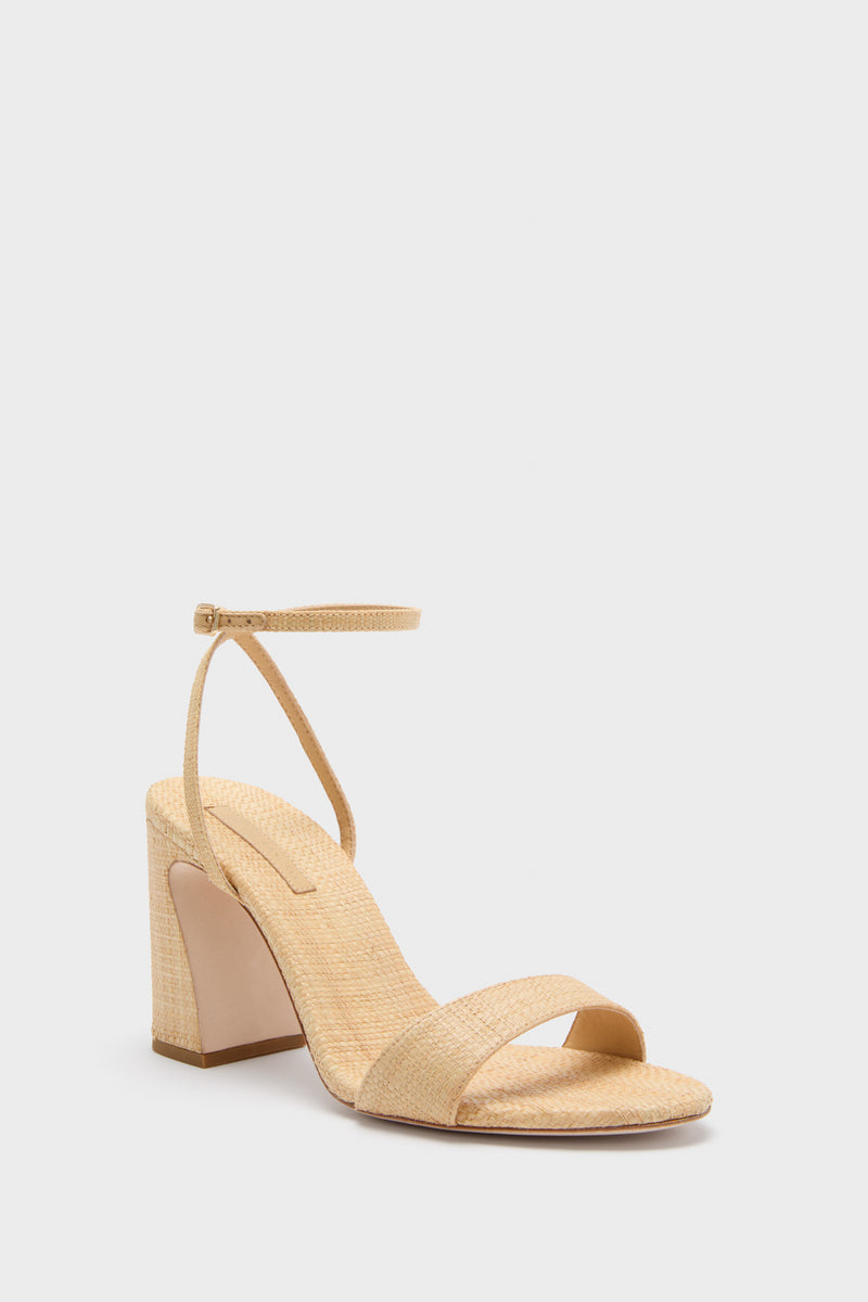 Natural Straw Malia Heels