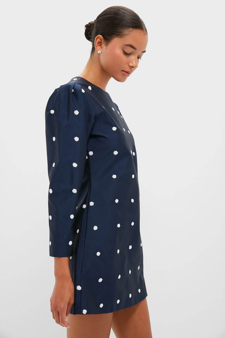 Midnight Blue Classic Rockford Mini Dress