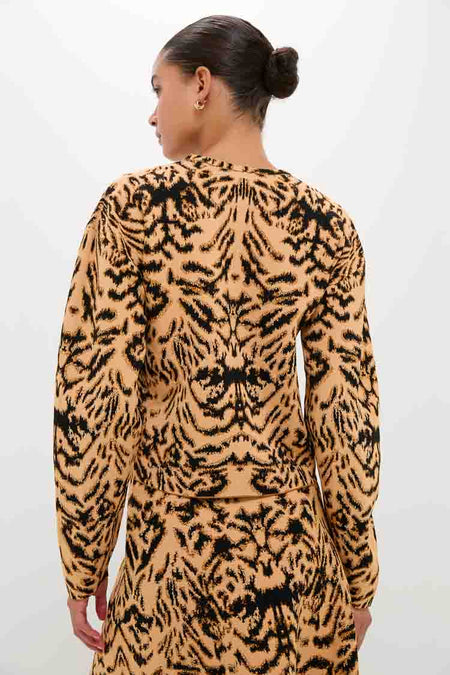 Bengal Cade Jacquard Knit Long Sleeve Pullover