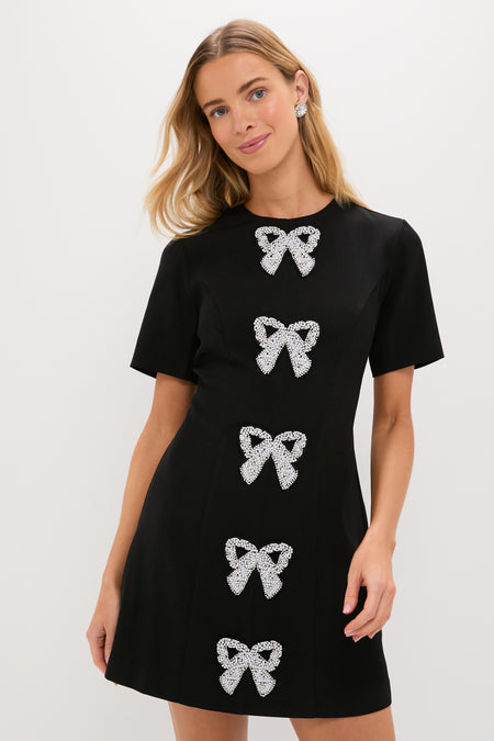 Beaded Bows Bernadette Mini Dress
