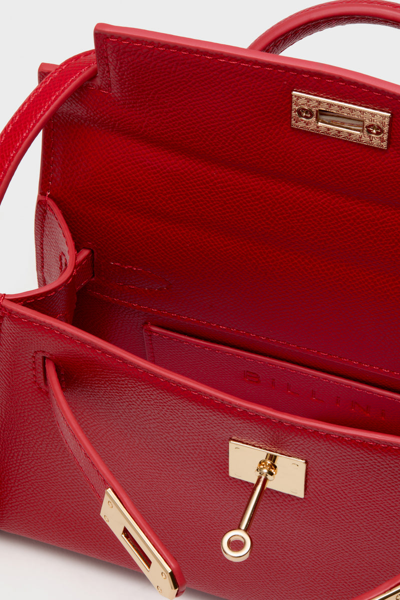 Crimson Hariette Handle Bag