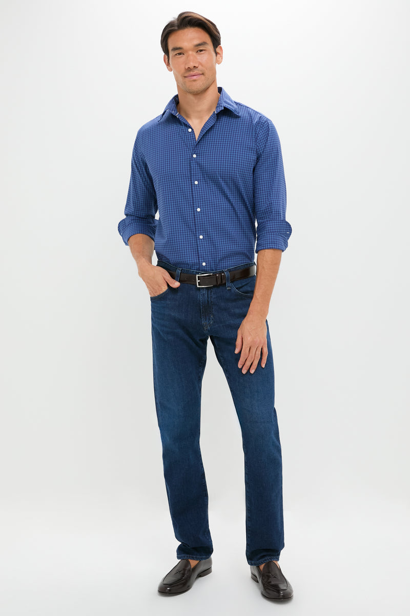 Blue Haze Conway Crown Lite Cotton-Stretch Sport Shirt