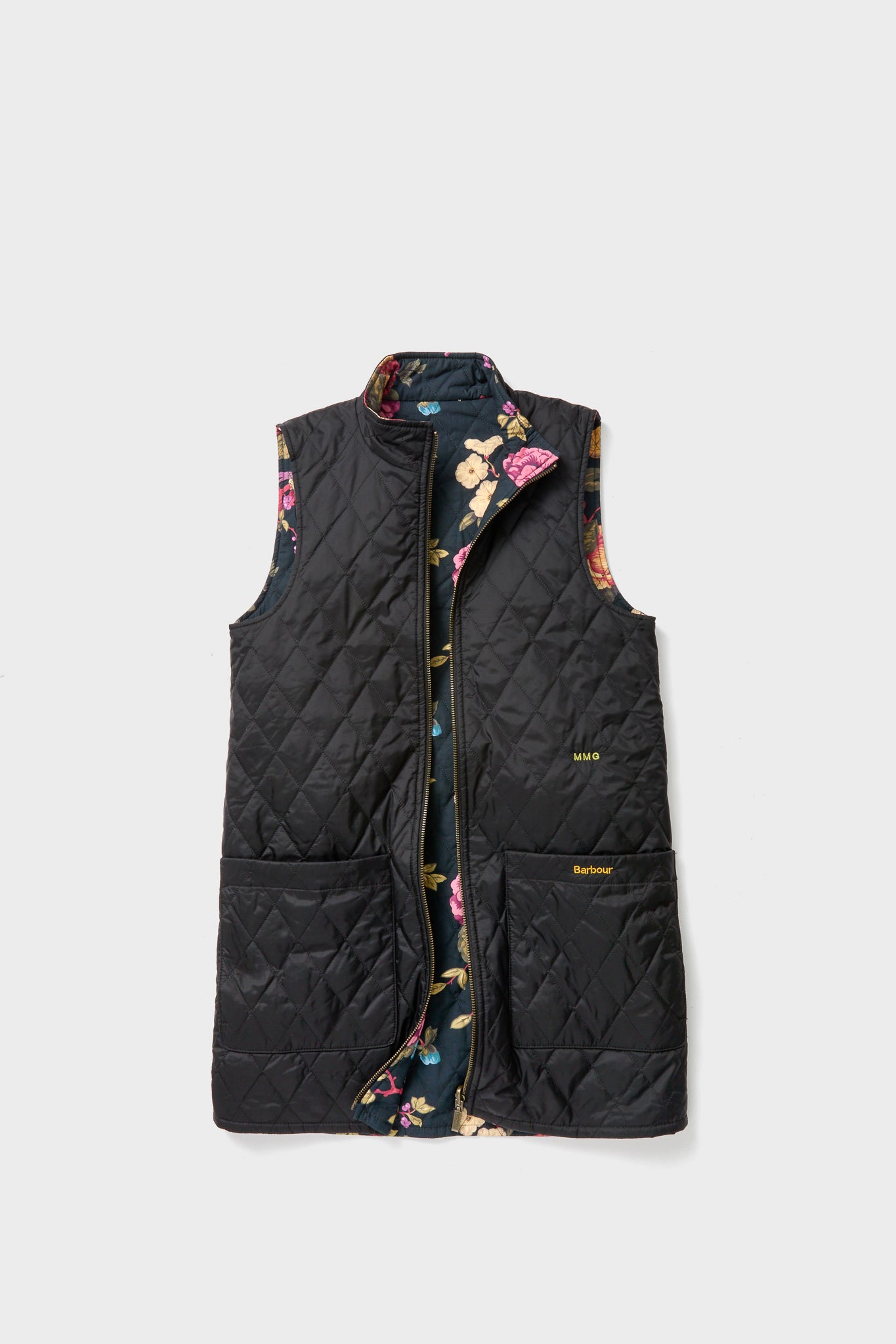 Black Barbour x Tuckernuck Reversible Paisley Vest | Barbour x