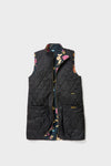Black Barbour x Tuckernuck Reversible Paisley Vest