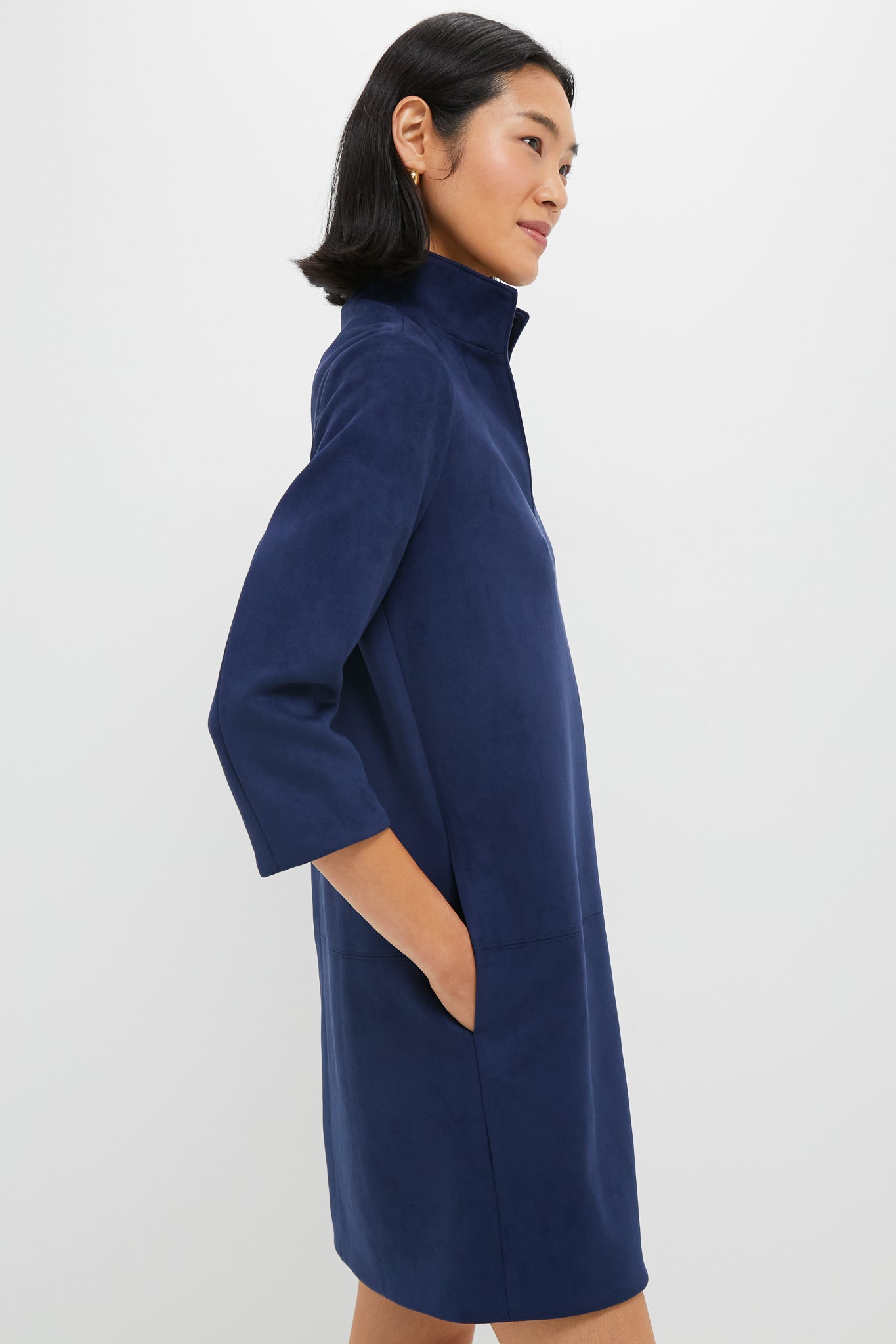 suede navy blue dress Modest / Simple Navy Blue Prom Dresses 2021 A-Line / Princess Suede Off-The-Shoulder Glitter Short Sleeve Backless Floor-Length / Long Formal Dresses