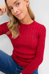 Sweet Tomato Julianna Cotton Crewneck Sweater