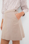 Khaki Chino Corbett Skirt