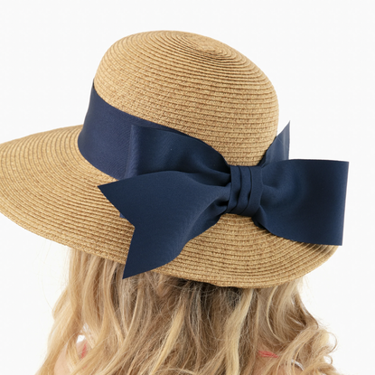Navy floppy sun hat cheap