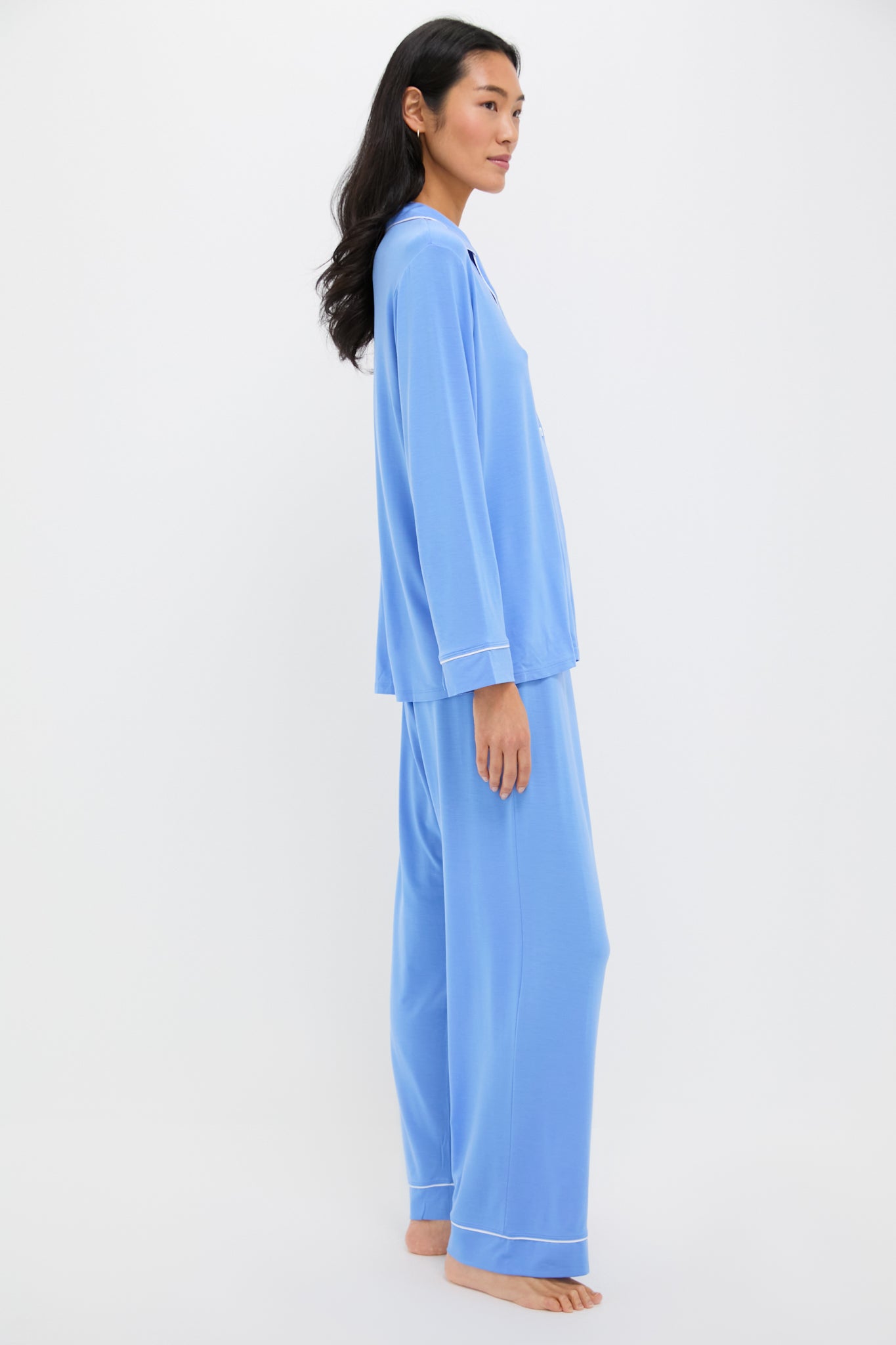 Cornflower Gisele Long PJ Set