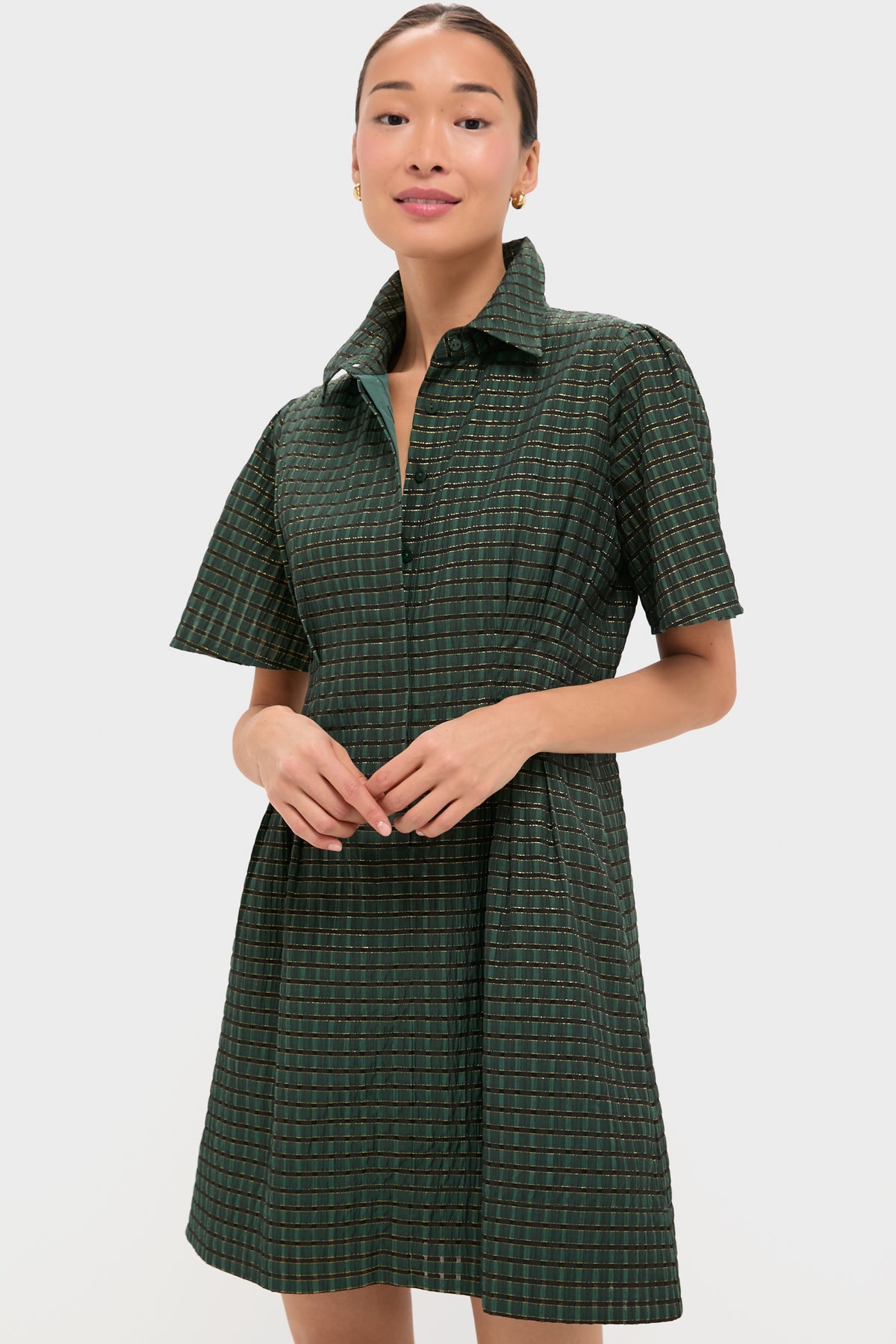 tuckernuck shirt dress Olive Wide Wale Corduroy Tara Shirt Dress