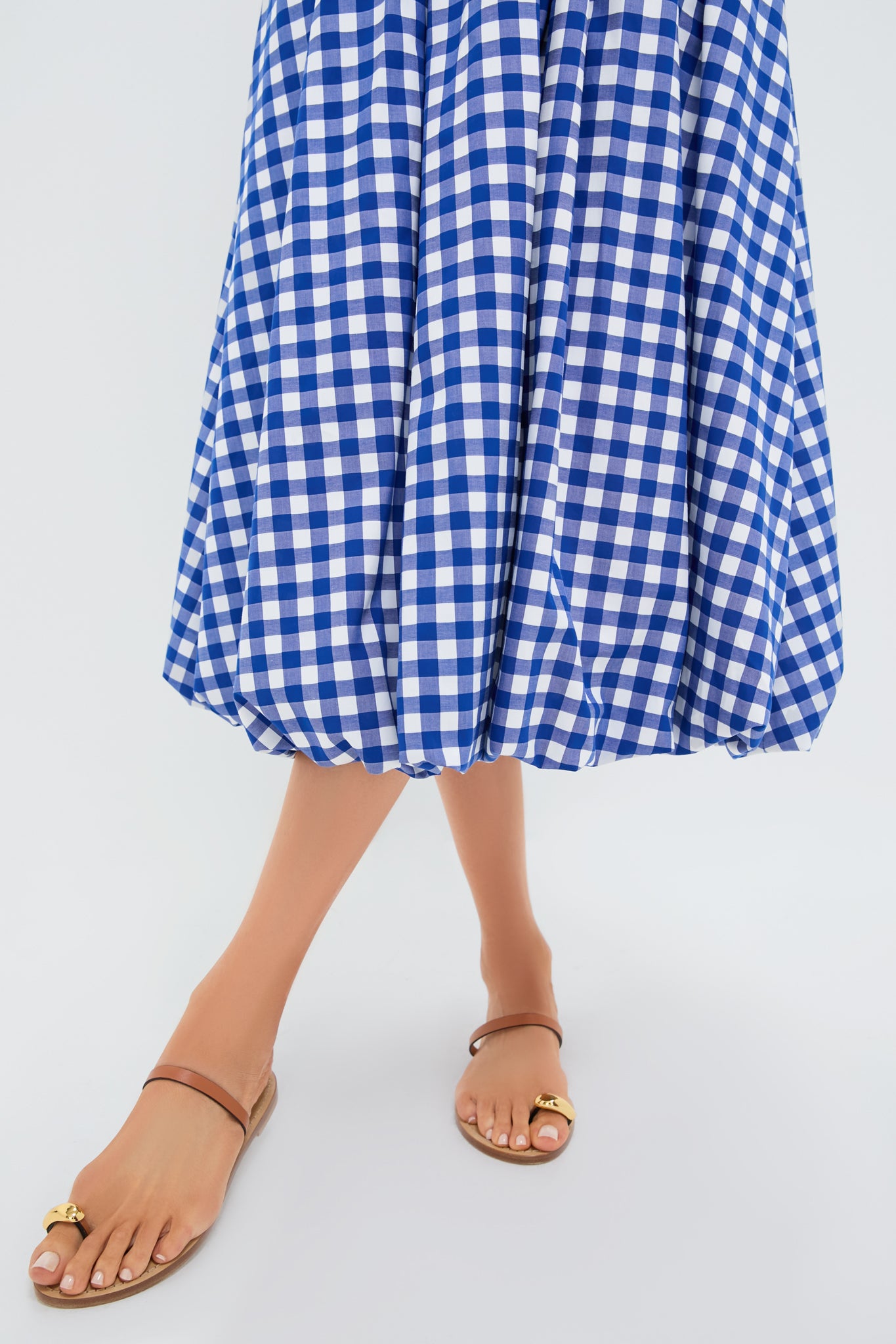 Navy Neci Gingham Tank Dress
