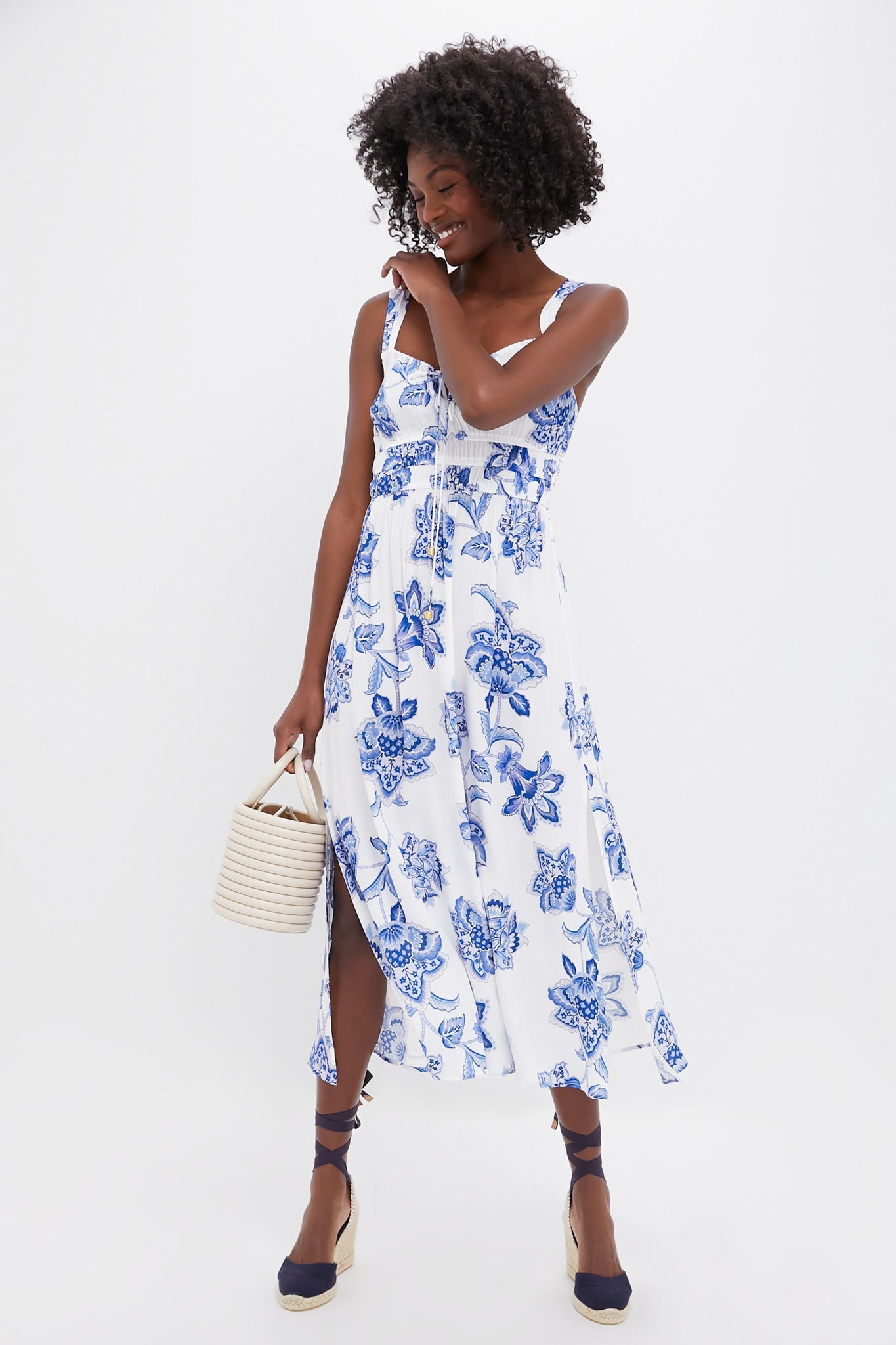 chiara midi dress Chiara White Lace Panel Pleated Midi Dress