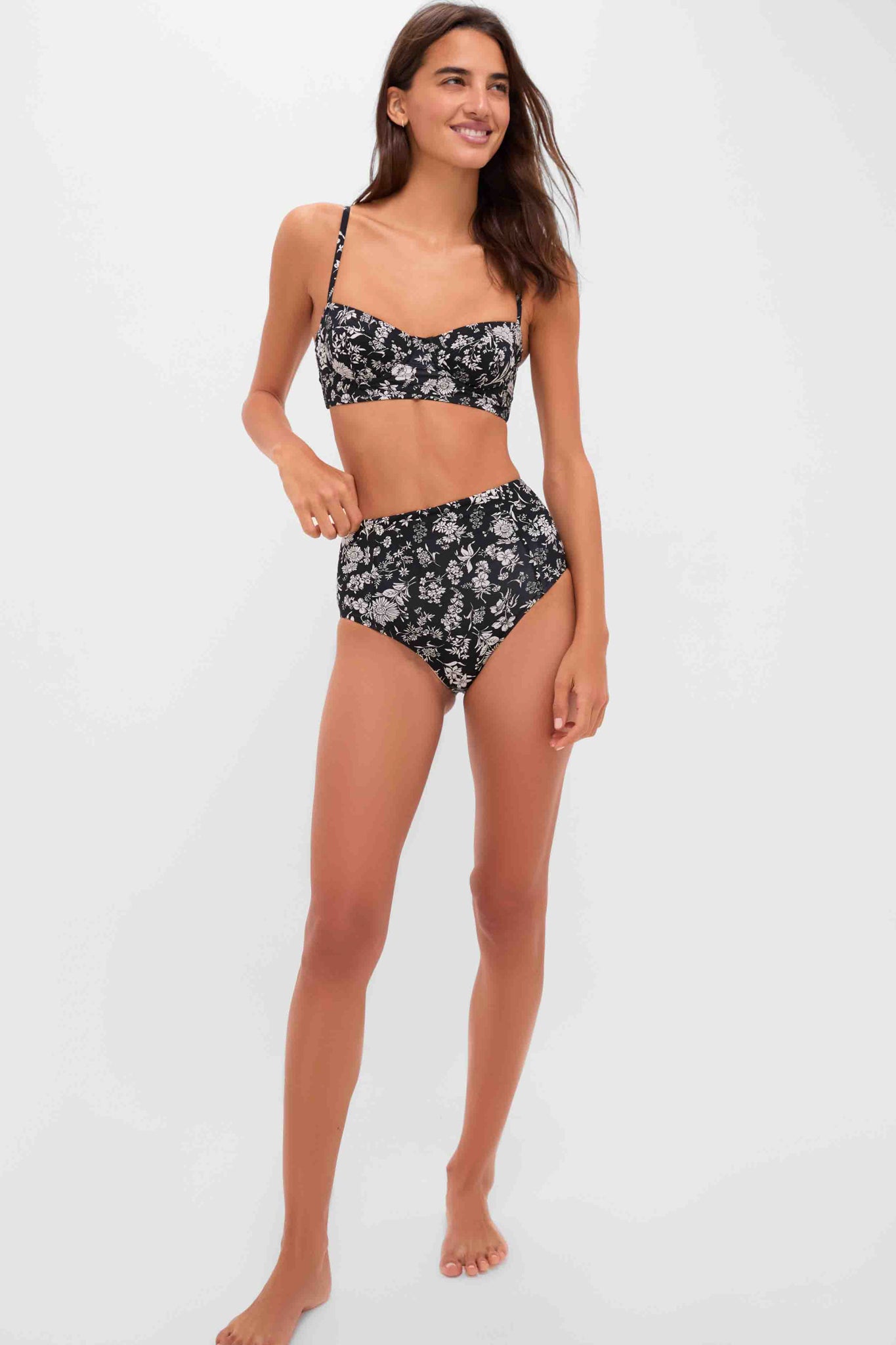 Midnight Bloom Zahara Bra Cup Bikini Top