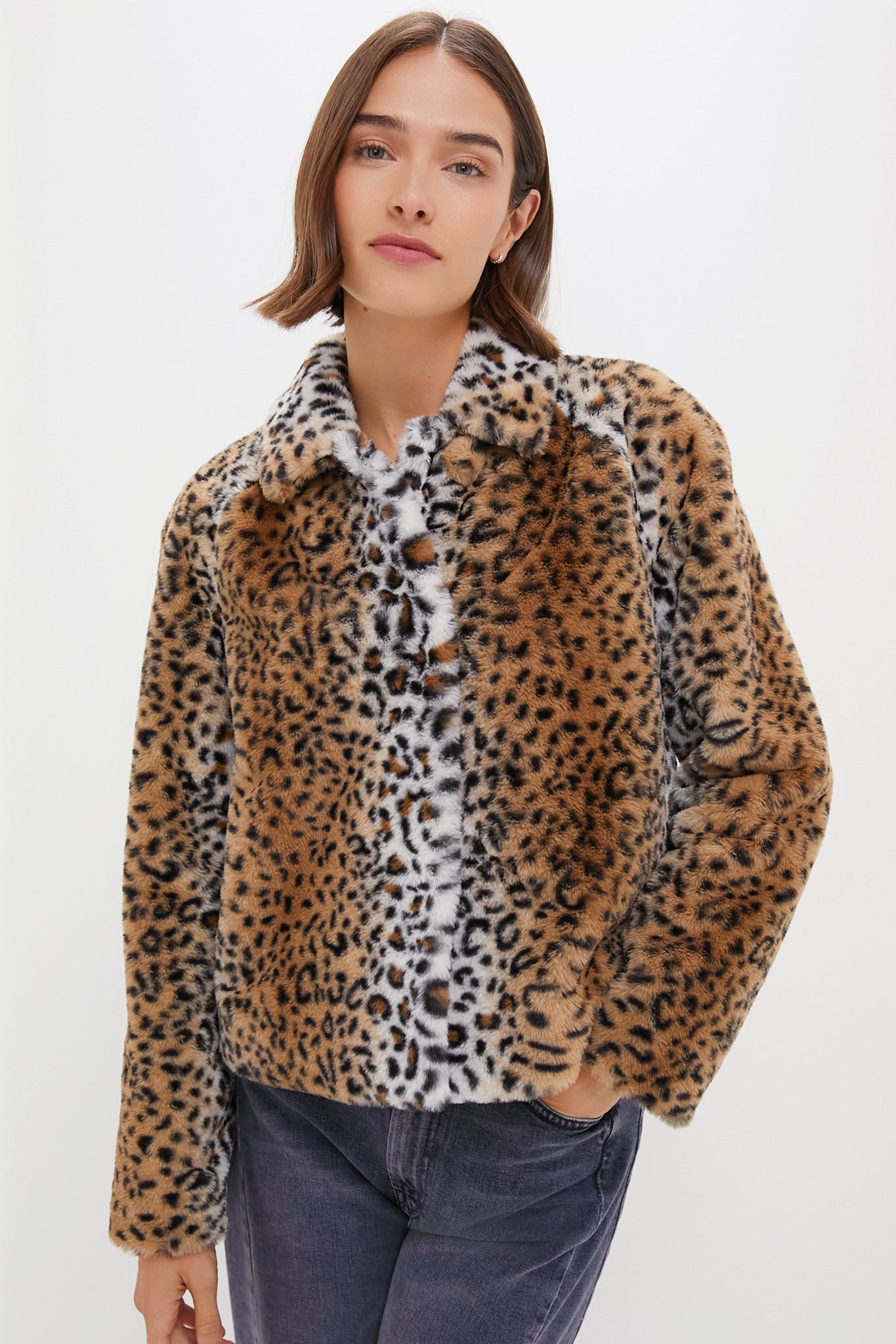 Leopard Fur Adriana Coat | Tuckernuck