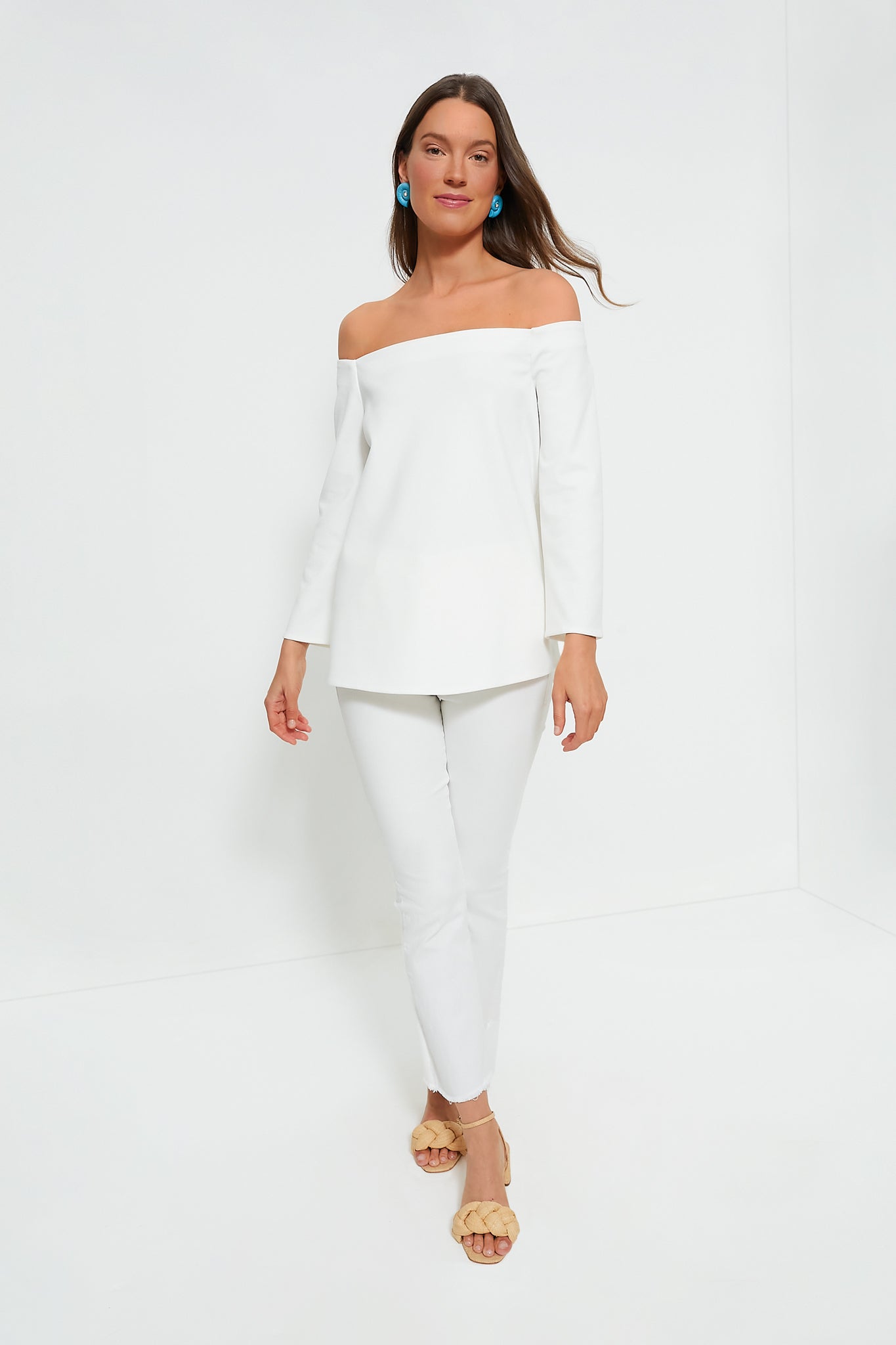 White Miranda Off the Shoulder Blouse | Tuckernuck