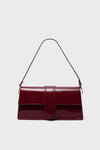 Burgundy Violet Patent Bag