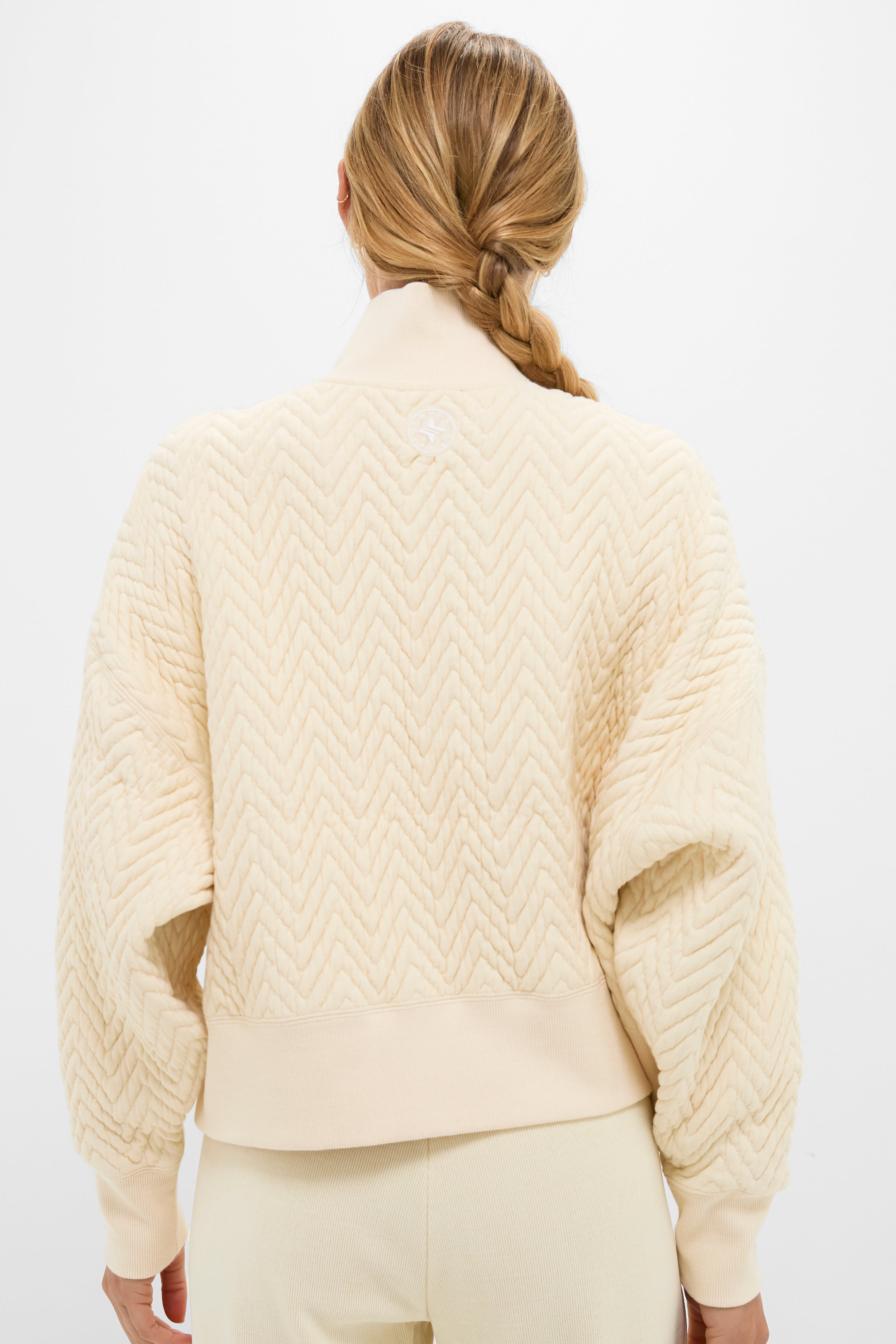 Buttercream Quilted Lucas Quarter Zip