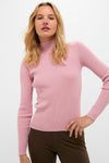 Dusty Rose Ribbed Holden Turtleneck