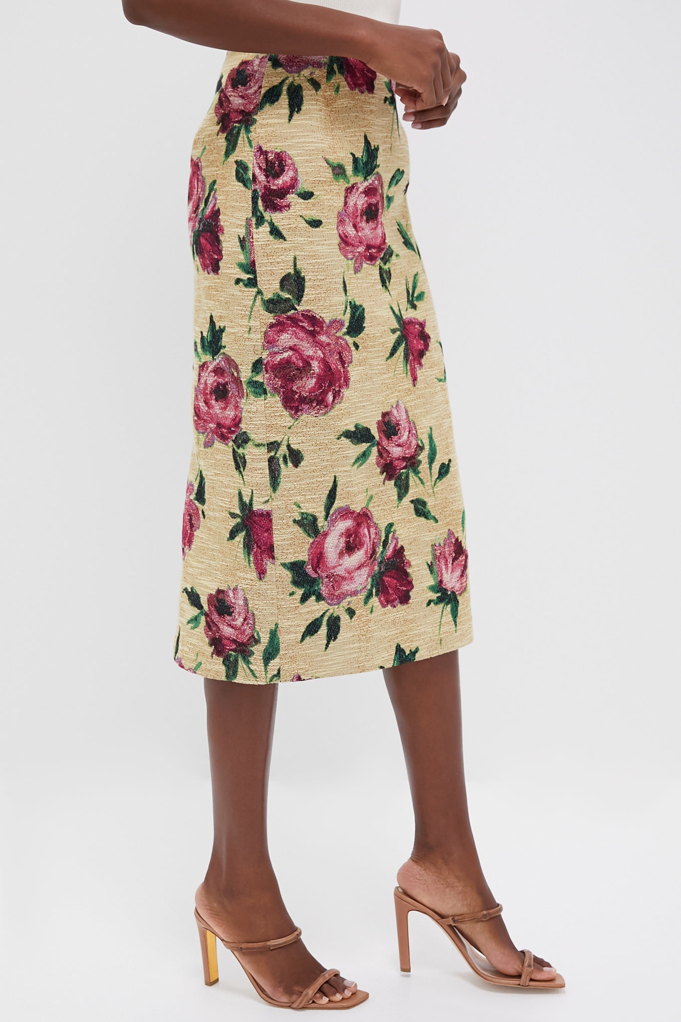 Roses Pencil Skirt