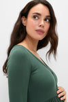 Pine Softest Rib Nursing Dress