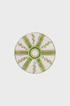 Olive Stripe Dessert Plate