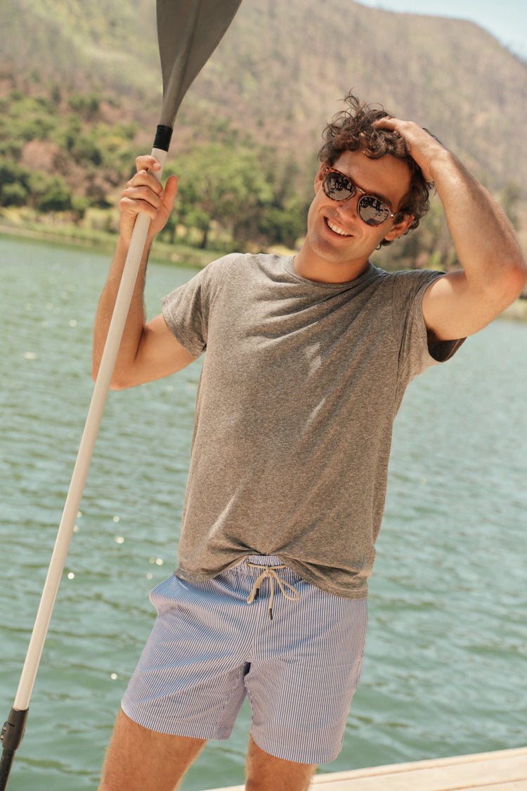 Sky Blue Seersucker Bayberry Trunks