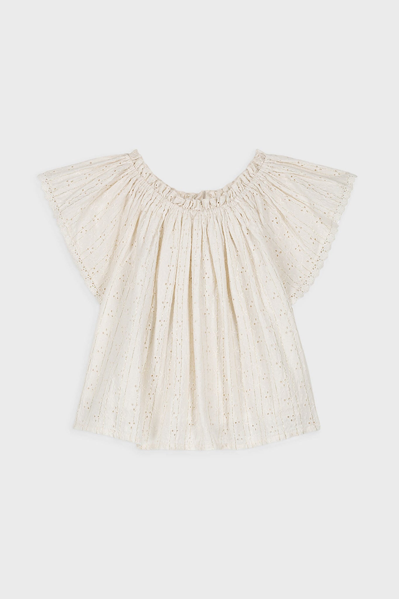 Cream Eyelet Perla Blouse
