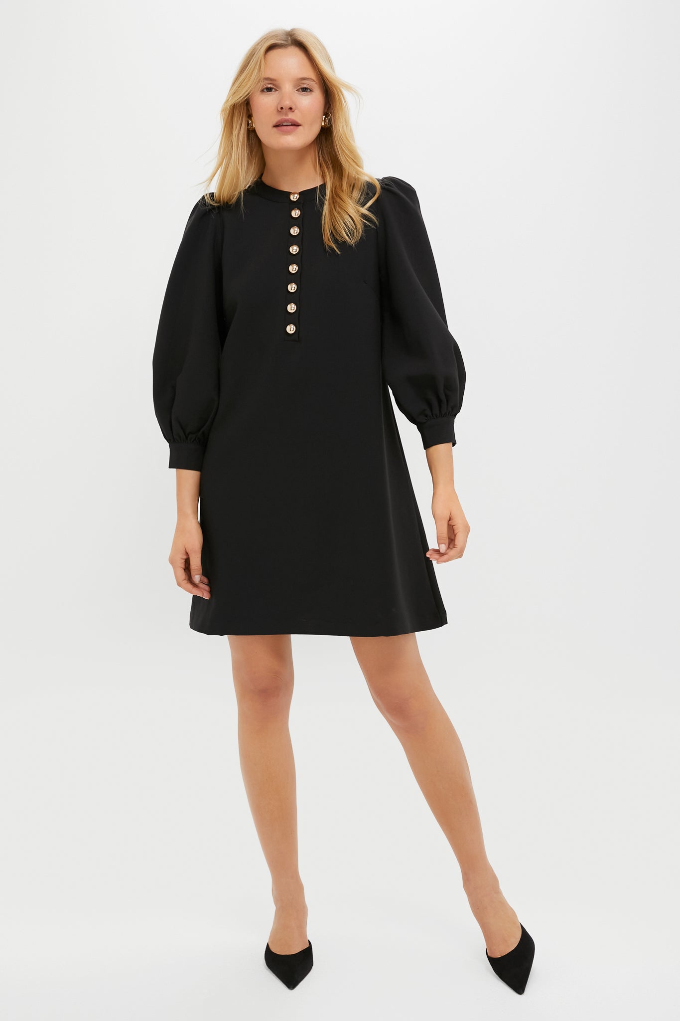 Black Crepe Samantha Dress