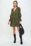 Green Brushed Geo Kenzo Dress