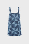 Blue Deniz Denim Apron Dress