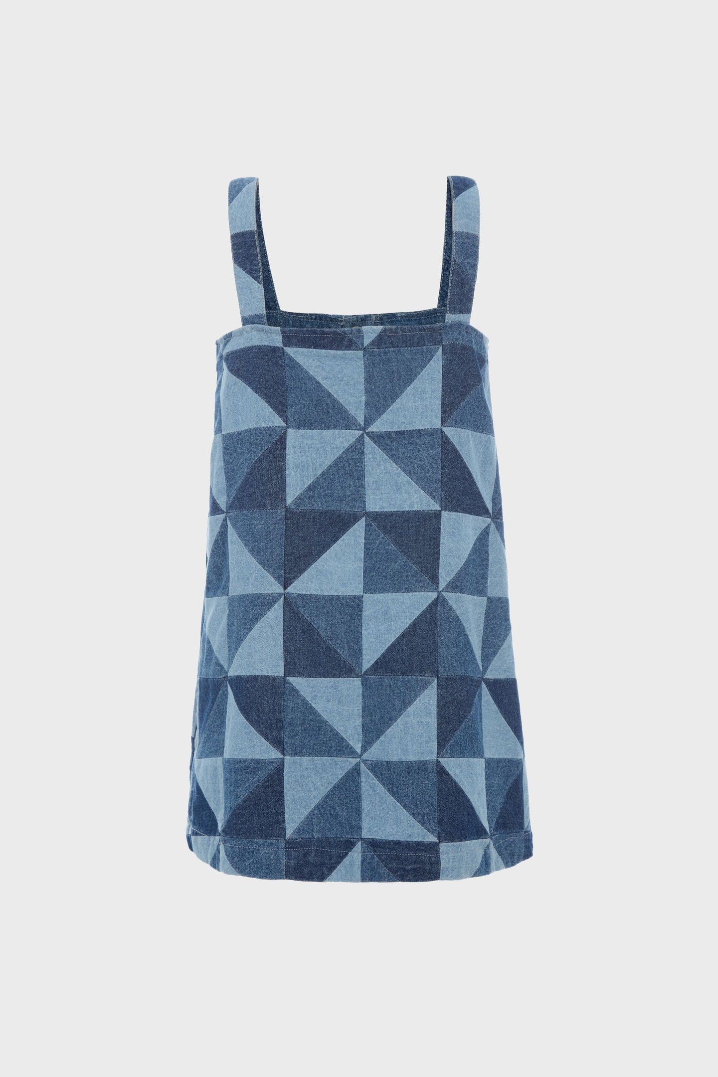 Blue Deniz Denim Apron Dress