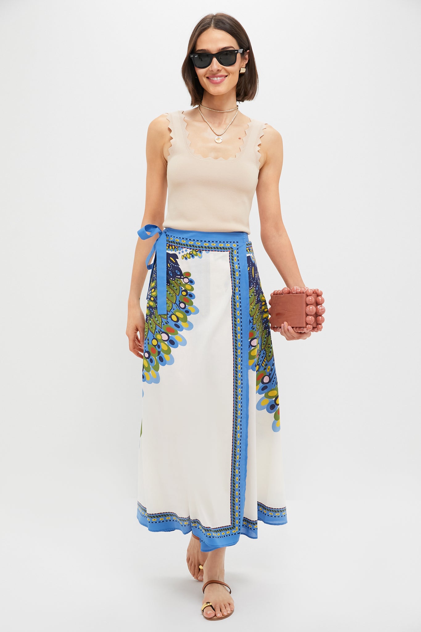 Gold Lurex Cord Necklace with Cosmic Cowgirl Charm