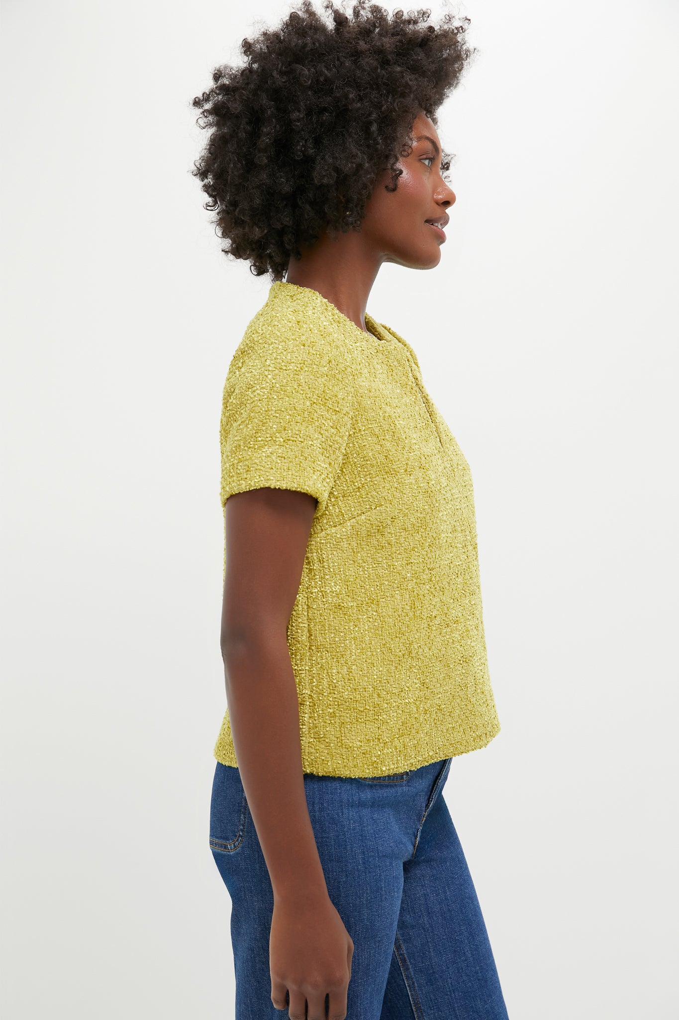 Citron Tweed Maebe Blouse | Hyacinth House | Tuckernuck