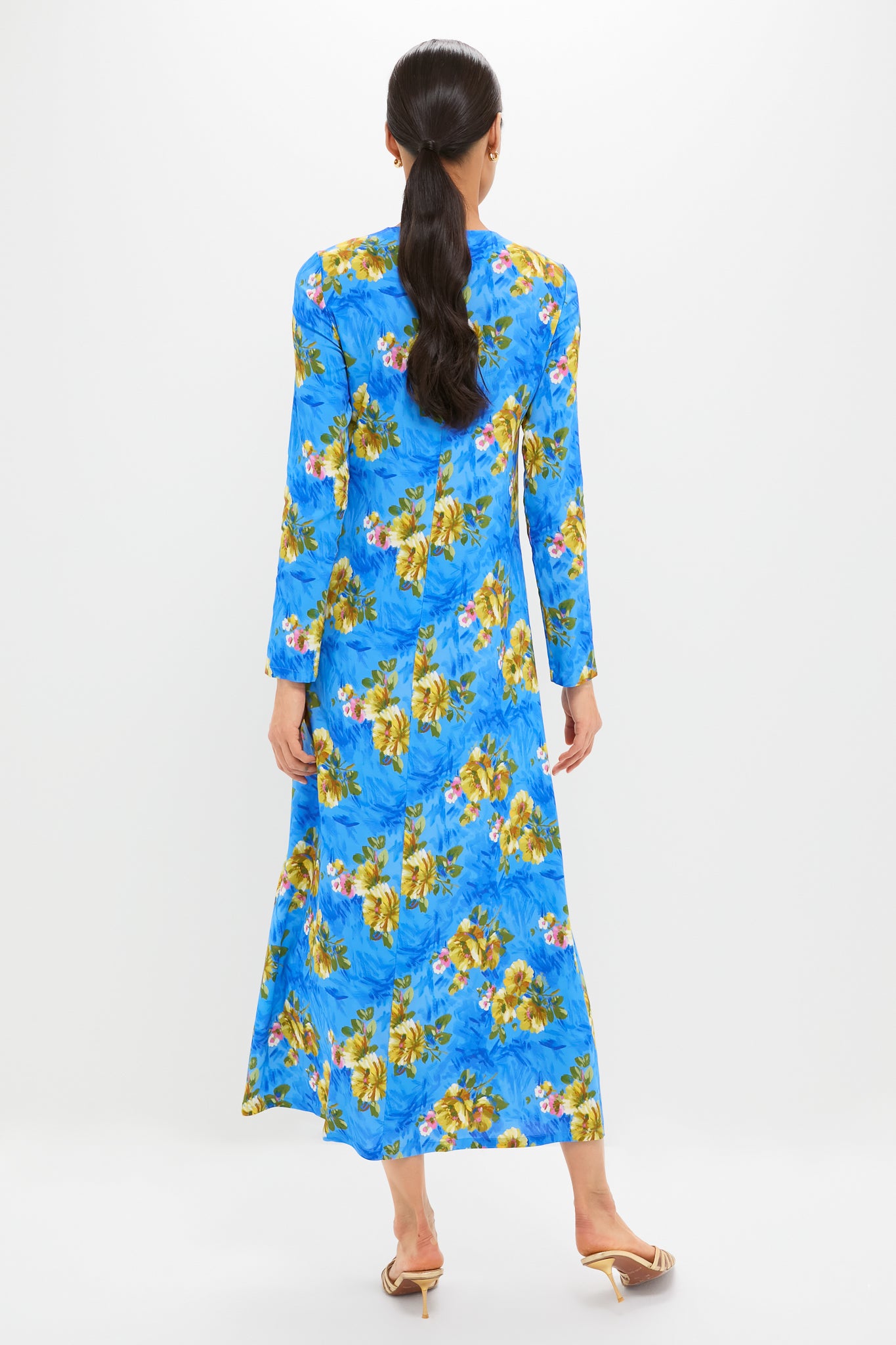 Riptide Long Sleeve Swing Dress