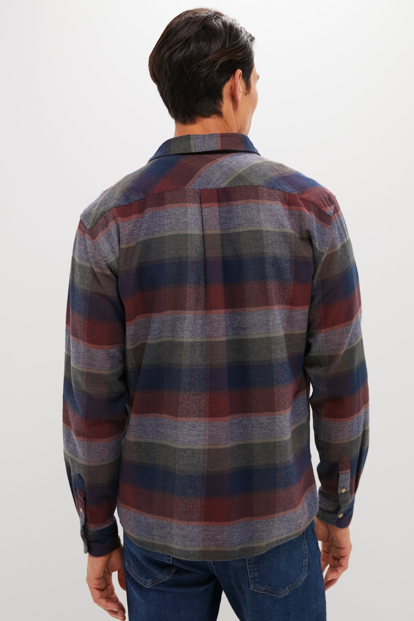 Navy Copswell Relaxed Checked Shirt