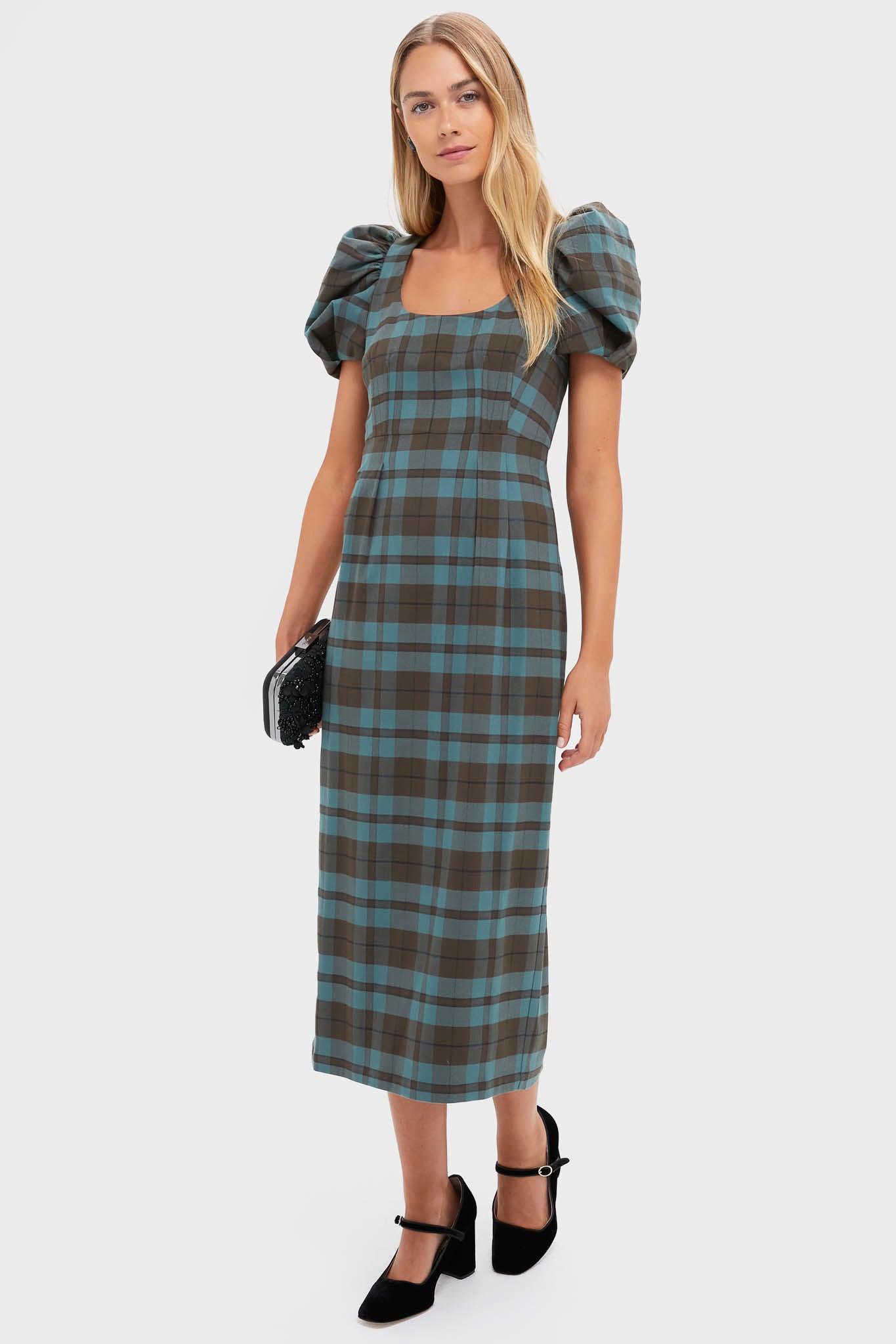 Tuckernuck Isle of Skye Plaid Alexandra Dress Brown Plaid / S