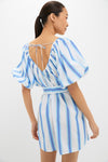 Blue Stripe Alix Mini Dress