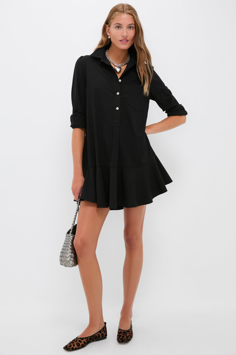 Young woman models the classic Covert Foil Rosanna Mini Croce woven metallic handbag, paired with an effortless black shirt-dress and fun leopard-print ballet flats for a high-end look.