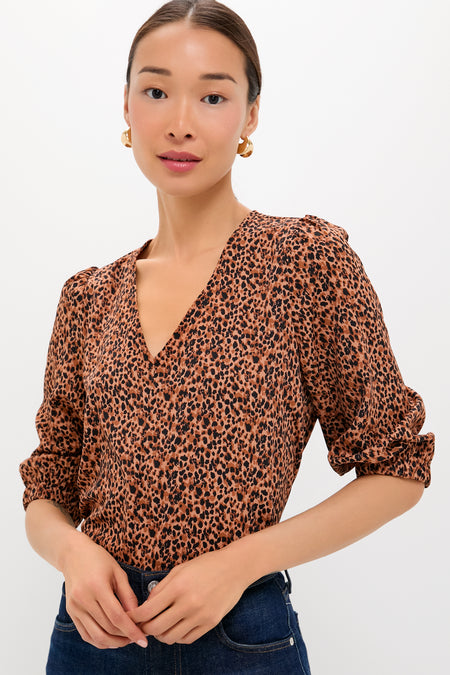 Leopard Hollis Top