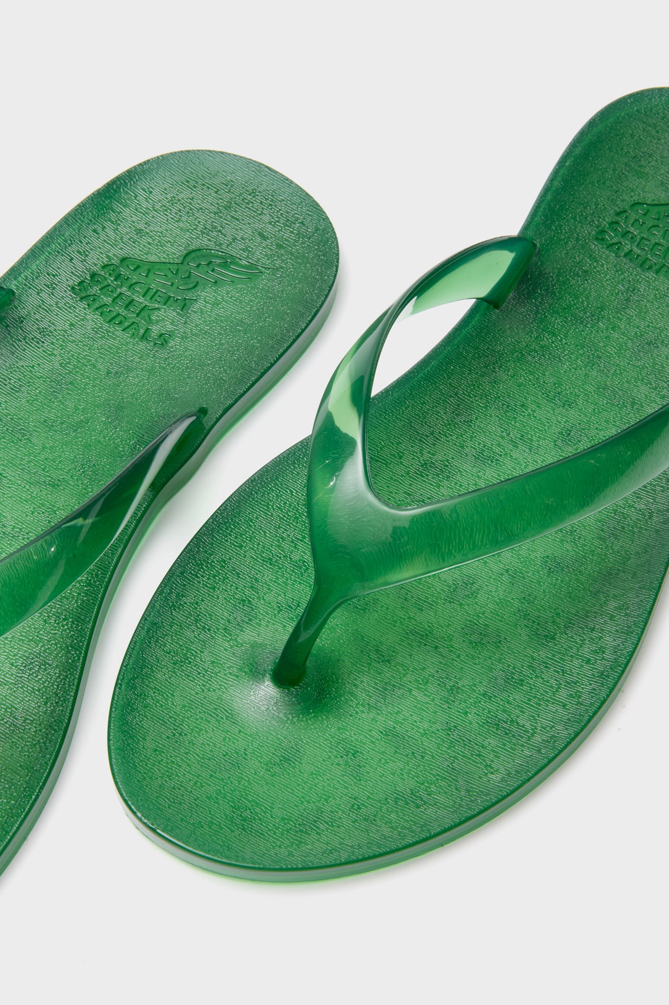 Green Jelly Flip Flops