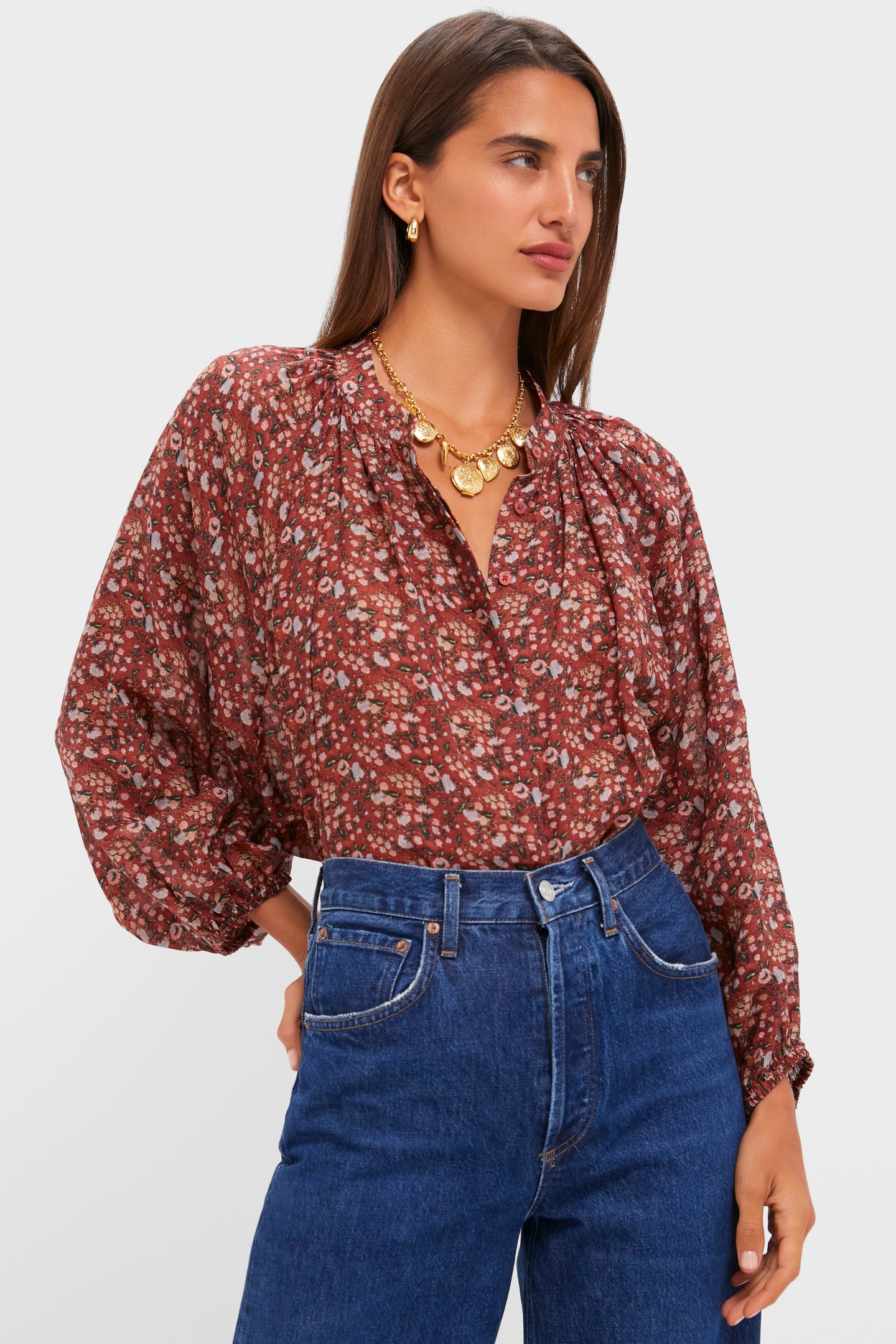 Vermillion Vine Sawyer Blouse