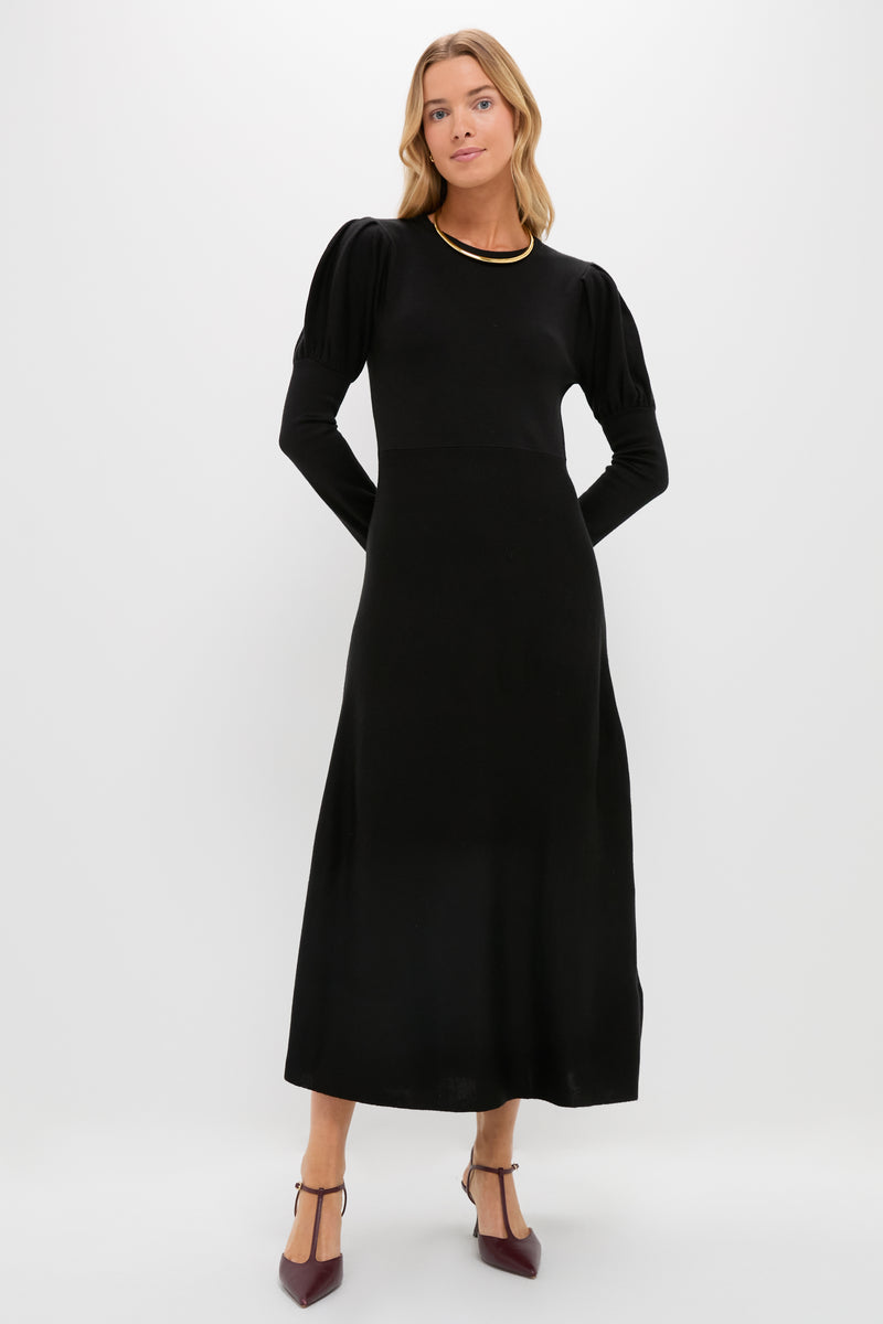 Black Brielle Sweater Dress
