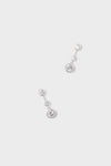 Silver Bezel Jolie Earrings