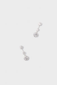 Silver Bezel Jolie Earrings